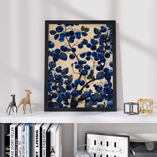 Постер Roomy "Blueberry" Черная рамка с антибликовым стеклом A1 (84.1x59.4 cm.) (1311053)