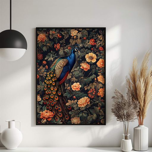 Постер Roomy "Peacock Haven" Без рамки A1 (84.1x59.4 cm.) (1311988)