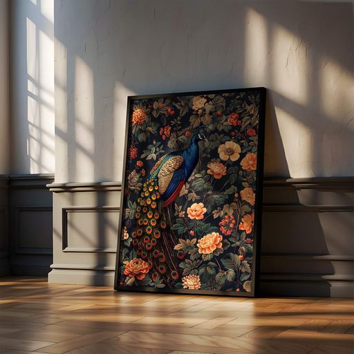 Постер Roomy "Peacock Haven" Без рамки A1 (84.1x59.4 cm.) (1311988)