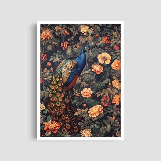 Постер Roomy "Peacock Haven" Без рамки A1 (84.1x59.4 cm.) (1311988)