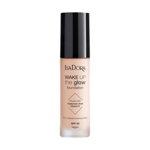 Тональная основа для лица IsaDora Wake Up The Glow Foundation, SPF 50, 30 мл