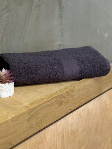 Рушник Ecotton 50х80 см махровий графітового кольору Antracite (1316084)