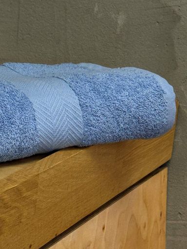 Рушник Ecotton 70х130 см махровий блакитного кольору Sky Blue (1316093)