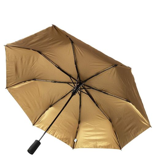 Жіноча складана парасолька напівавтомат (FARE5529-black-gold) Fare 100 см Чорна CL0045915 (1316910)