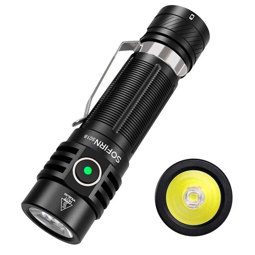 Ліхтарик Sofirn SC18 6500K SST40 IPX8 1800 Lumen black з акумулятором 18650 (1 х 3000мАг) (1319528)