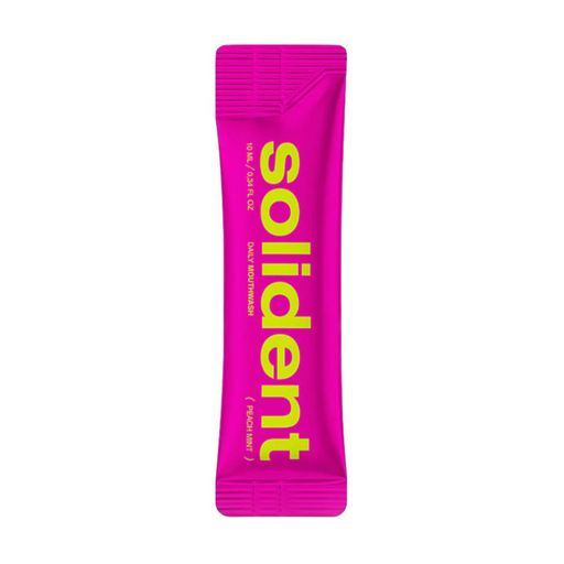 Уцінка! Ополіскувач для ротової порожнини в стіках Solident Daily Mouthwash, Peach Mint, 20*10 мл