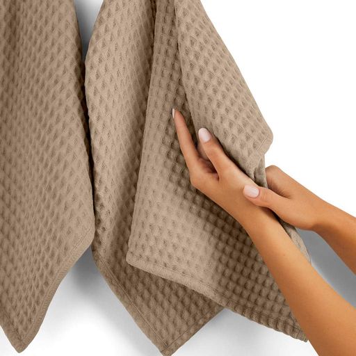 Рушник вафельний 75x150 Beige Greek Waffle COSAS (4822052439081) (1320875)