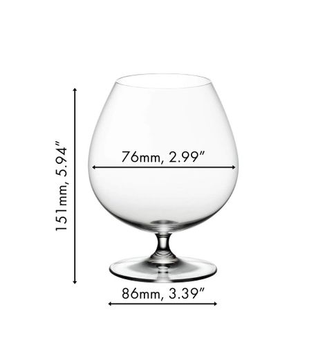 Набір келихів для бренді Riedel Vinum 885 мл х 2 шт (6416/18) (1324729)