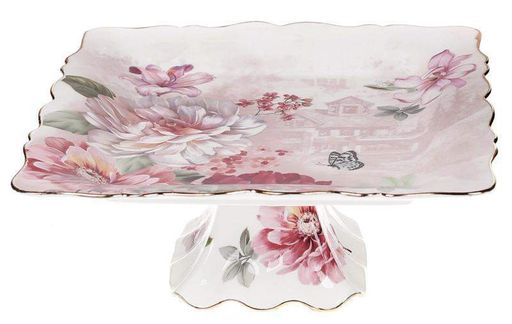 Фруктовница фарфоровая "Версаль Сад мечтаний" Bona 25,5х25,5х10 см  CL0017926 (1325257)
