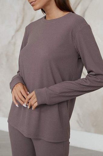 Пижамная футболка Forly Футболка с длинным рукавом Abigail S Рожевий TR0056-10-60_S (1325829)
