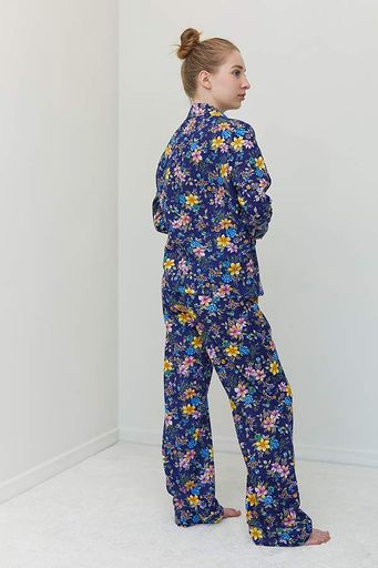 Піжама Forly Піжамний фланелевий костюм з брюками Ester Синій FL0057-22-69_XS (1325915)