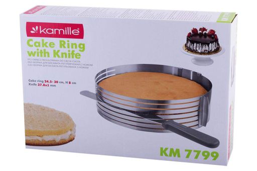 Форма для бисквита Kamille 245-330 мм с ножом (7799) (1326848)