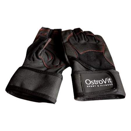 Перчатки для фитнеса OstroVit gloves with a stiffener, Black - L (1328328)