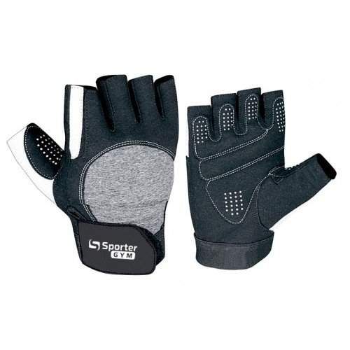 Рукавички для фітнесу Sporter MFG-237.7A, Black/White - M (1328760)