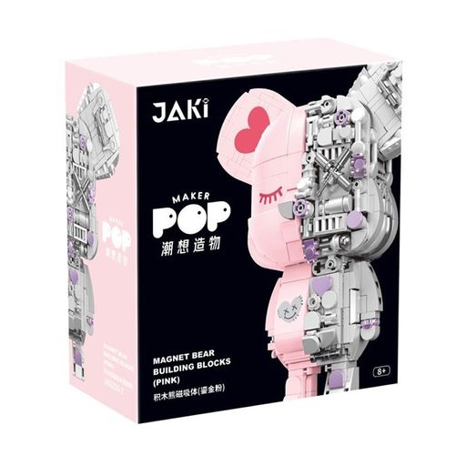 Дитячий конструктор JAKI Bearbrick Залізна ніжність, 546 деталей, від 14 років (JK6250-2)