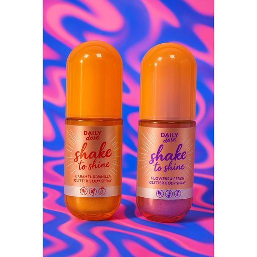 Спрей для тела CosMyFy Daily Dose Flowers & Peach Glitter Body Spray, 100 мл