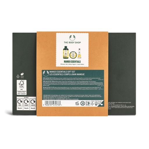 Подарунковий набір The Body Shop Mango Манго (гель для душу, 250 мл + йогурт для тіла, 200 мл + крем-бальзам для рук, 30 мл)