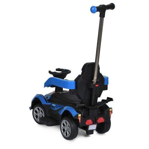 Каталка-толокар M 5781EL-4 Bambi , родительская ручка, музыка, свет, колёса EVA, MP3, USB, bluetooth, Синий (6903317631476) (1336331)