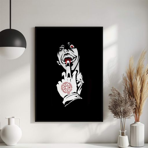 Постер Roomy "Dark Defiance" Черная рамка с антибликовым стеклом A2 (59.4x42 cm.) (1337100)