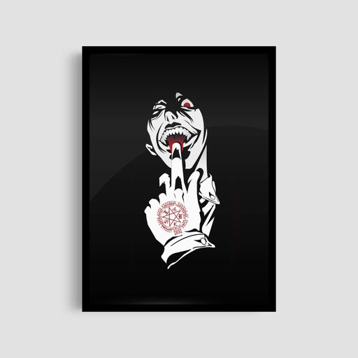 Постер Roomy "Dark Defiance" Черная рамка с антибликовым стеклом A1 (84.1x59.4 cm.) (1337101)