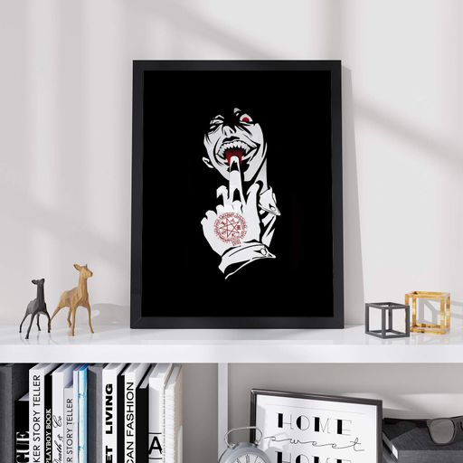 Постер Roomy "Dark Defiance" Черная рамка с антибликовым стеклом A1 (84.1x59.4 cm.) (1337101)