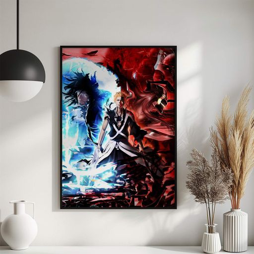 Постер Roomy "Bleach Hollow Transformation" Чорна рамка з глянцевим склом A3 (42x29.7 cm) (1337295)