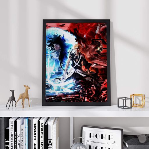 Постер Roomy "Bleach Hollow Transformation" Чорна рамка з глянцевим склом A3 (42x29.7 cm) (1337295)