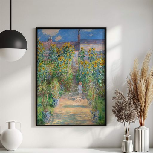 Постер Roomy "Artists Garden" Черная рамка с антибликовым стеклом A2 (59.4x42 cm.) (1338314)