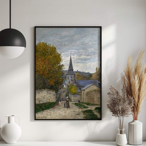 Постер Roomy "Street In Sainte Adresse" Черная рамка с антибликовым стеклом A4 (29.7x21 cm) (1338332)