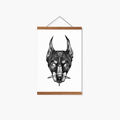 Постер Roomy "Modern Anubis" Біла рамка з глянцевим склом A3 (42x29.7 cm) (1338896)