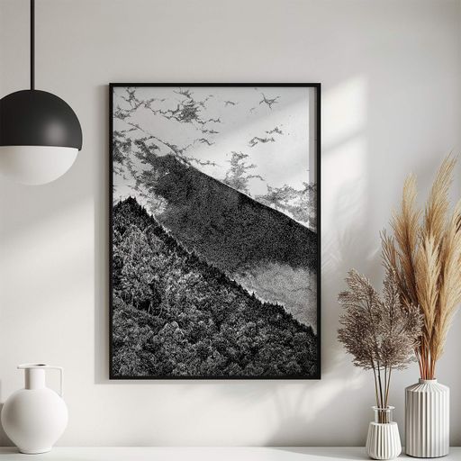 Постер Roomy "Mist over Stegastein" Черная рамка с антибликовым стеклом A2 (59.4x42 cm.) (1339082)