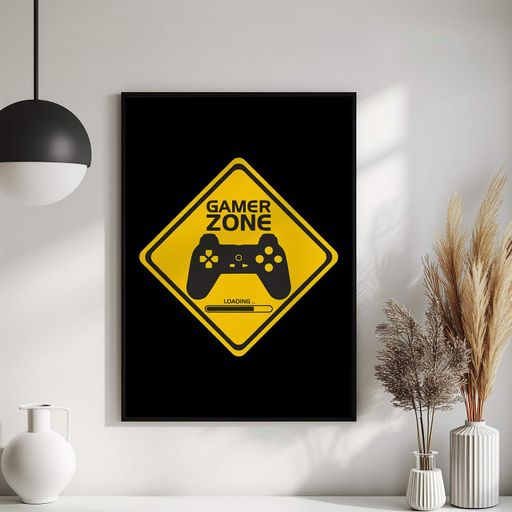 Постер Roomy "Ggmsr Zone Yellow" Черная рамка с антибликовым стеклом A3 (42x29.7 cm) (1339331)