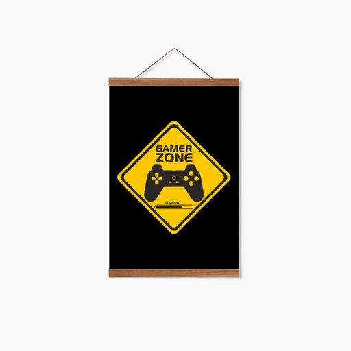 Постер Roomy "Ggmsr Zone Yellow" Белая рамка с антибликовым стеклом A2 (59.4x42 cm.) (1339341)