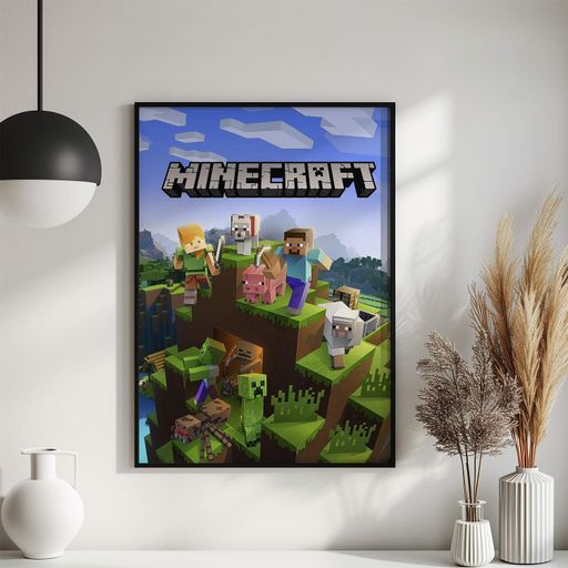 Постер Roomy "Minecraft Block World" Без рамки A4 (29.7x21 cm) (1339508)