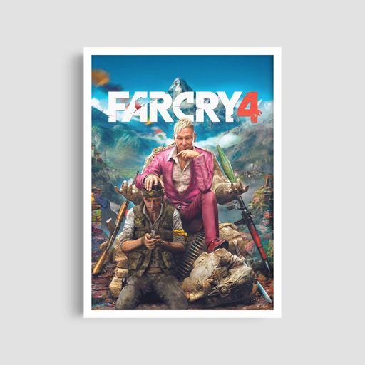 Постер Roomy "Far Cry Landscape" Біла рамка з глянцевим склом A4 (29.7x21 cm) (1339512)