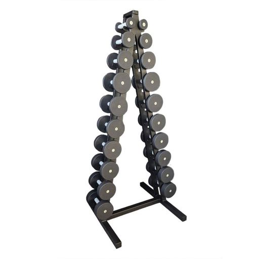 Гантельный ряд со стойкой Profi NE-PS-222-022 от 1 кг до 10 кг (1340409)