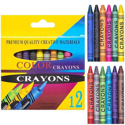 Восковые карандаши 12 цветов CRAYONS 2688A (1340509)