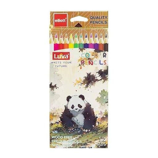 Набор цветных карандашей Luva Ellott CQ1004-12-1, 12 цветов (1340593)