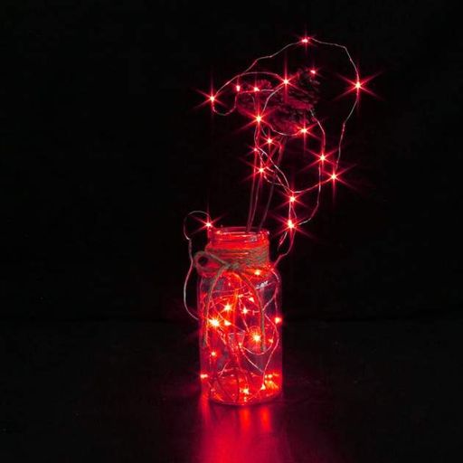 6 Світлодіодних гірлянд нитка 20LED для створення фотозон та атмосфери Червоний 2 м (SUN-209) (1344933)