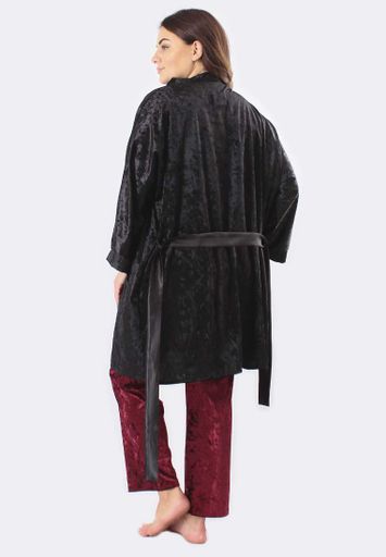 Комплект одягу Хлоя Батал Ghazel 17111-11/88 Чорний/Бордовий 56 (1345080)