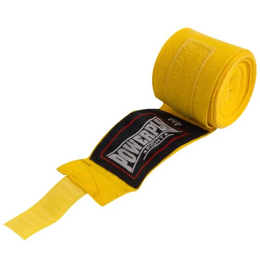 Бінти для боксу PowerPlay 3047 Lycra 400 см 2 шт Жовтий (1347281)