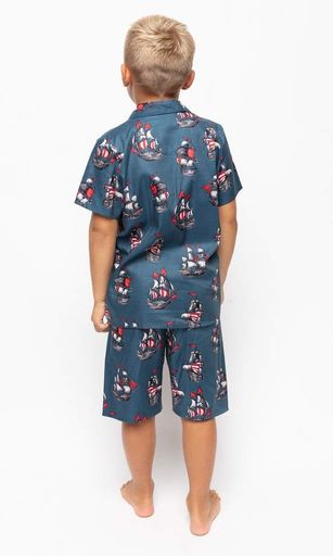 Піжама для хлопчика Cyberjammies Jasper 6789 4-5 yrs/110 см Зелений/Червоний (5051877435766) (1348018)