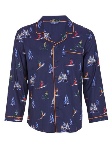 Піжама чоловіча Cyberjammies Alpes 3095-3096 L Синій (5051877573345) (1348603)