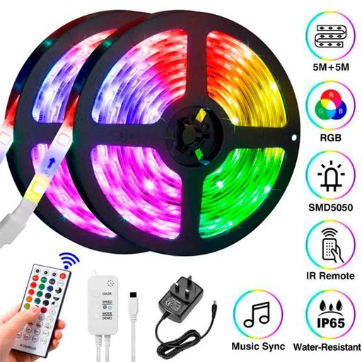 Комплект светодиодной ленты 3528 RGB в силиконе 5 м с пультом (1348681)