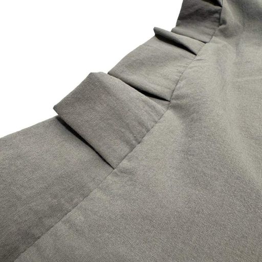Декоративная наволочка SoundSleep Stonewash Dark Gray 45х45 см с рюшами  (94331950) (1350351)