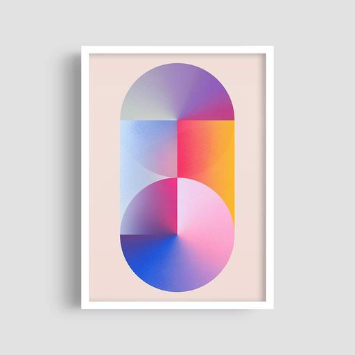 Постер Roomy "Hazy Split" Чорна рамка з глянцевим склом A1 (84.1x59.4 cm.) (1350997)