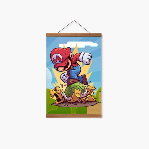 Постер Roomy "Super Mario Run" Белая рамка с антибликовым стеклом A4 (29.7x21 cm) (1351069)