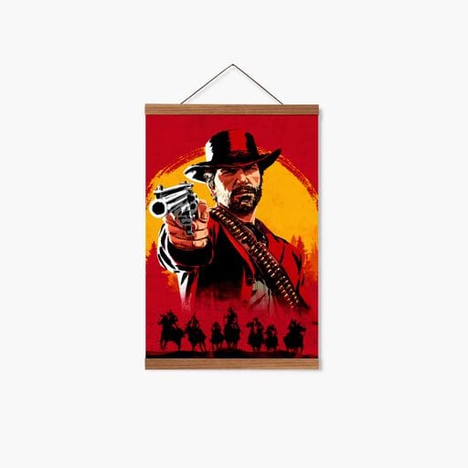 Постер Roomy "Red Dead Redemption Main" Белая рамка с антибликовым стеклом A4 (29.7x21 cm) (1351253)