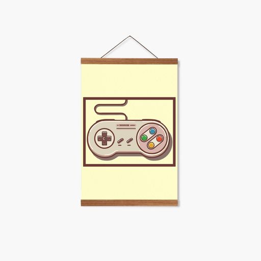 Постер Roomy "SNES Classic Controller" Белая рамка с антибликовым стеклом A2 (59.4x42 cm.) (1351453)