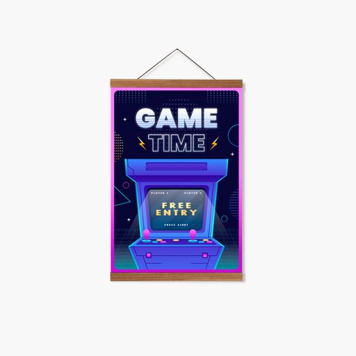 Постер Roomy "Game Time" Черная рамка с глянцевым стеклом A3 (42x29.7 cm) (1351748)